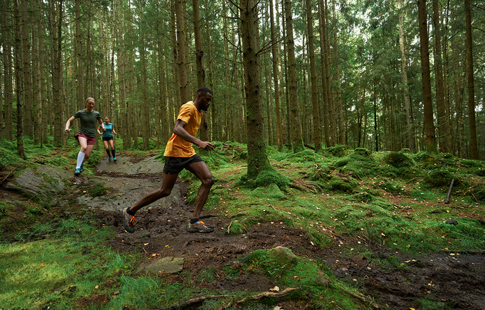 Alternativ bild 1 för Icebug Pytho6 Men's RB9X - Petroleum/Orange